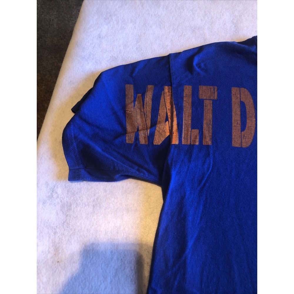 Walt Disney World Tshirt‎ Mickey Mouse Medium Blue Orange Rare Unique Hanes - Picture 3 of 12